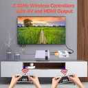 Classic Mini Handheld Retro Game Console,Video Game Consoles Built-in 800 Classic Edition Games,AV and HDMI Output Display,Dual Wireless Came Controllers. (White)