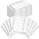 50 Pieces Football Squares Board for 25 Square Footballs Pool Cards 9.6 x 6.7 Inch Sports Party Scratch off Cards for Sports Box Decorations Game Party