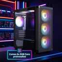 Zalman M4 SE Micro-ATX MATX Desktop RGB Gaming PC Case, 6X RGB Fans