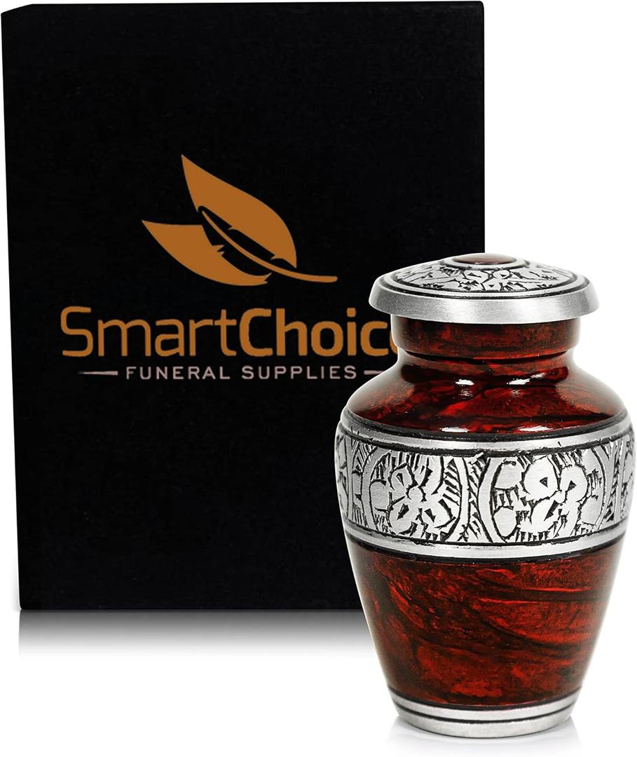 SmartChoice Urn for Human Ashes Adult Memorial urn Funeral Cremation Urn (Keepsake Cremation Urn)