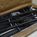 aboxoo Ladder Shelf 2PCS Open Bookshelf 5-Tier Wood Wall-Mounted Black Bookcase Storage Rack Open Industrial Modern Plant Stand Utility Organizer Bookcase Metal Frame Furniture Office Kitchen Bedroom