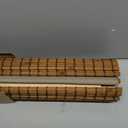 UNISHADES Blackout Cordless Bamboo Roman Shades 34 3/4×64 in Penang Teak