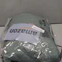 U-NICE HOME Recliner Chair Covers Reversible Quilted Water Repellent Pet Protectors with Elastic Straps (23''Recliner Small, Greyish Green/Taupe)