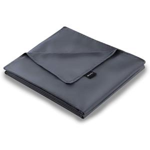 ZonLi Duvet Cover for Weighted Blanket (Grey, 60'' x 80''), Breathable Soft Duvet Cover Queen Size Removable Cooling Comforter Cover for All Season