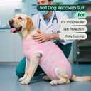 Kuoser Dog Surgery Recovery Suit, Anti Licking Surgical Suit for Dogs Male Neuter, Soft Dog Surgery Suit Female Spay Subsititute E-Collar Cone, Doggie Body Suits After Surgery Pink Tie Dye XS