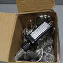 WATERGLIDE 16 Icicles Meteor Shower Lights, 12" Outdoor Icicle Christmas Lights 384 SMD LED Crystal Ice Falling Light, Connectable Raindrop Iciclelight, Xmas Winter Party Tree Holiday Decor, White