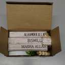 Ramadan Decorations for Home Eid Mubarak Decorations Wood Ramadan Table Sign Golden Moon Eid Tiered Tray Sign for Islamic Muslim Table Indoor Shelf Office Gifts