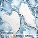 3pcs Stainless Steel Gua Sha Facial Tools & Eye Cream Applicator Metal GuaSha Set for Face Body, Detailer Gua Sha Lymphatic Drainage Massager,Guasha Face Sculpting Tool