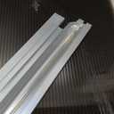 VEVOR 40" x 40" UPF 50+ Polycarbonate Window Door Awning Canopy, Modern Style, Brown Board & Black Bracket, Front Door Overhang Awning