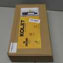 Kolet Front Door Handle, Handle Set with No Lock, Exterior Entry Door Handle, Heavy Duty Zinc Alloy, Reversible for Right & Left Opening, Deadbolt Not Included, Satin Nickel