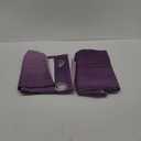 Estelar Textiler Purple and Greyish White Ombre Blackout Curtains 54 Inch Length 2 Panels, Full Room Darkening Gradient Drapes for Kitchen,Thermal Insulated Grommet Short Curtains for Bathroom,42Wx54L