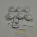BLS LED Puck Lights with Remote Control, Wireless Under Cabinet & Closet Lighting, RGB 13 Color Changing Lights with Dimmer, Timer & AA Battery Operated, Push, Touch, Stick on for Night, Wall, 6 Pack
