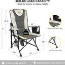 REALEAD Heated Camping Chair - Fully Padded Heated Chairs Outdoor Sports - Heavy Duty Heating Camp Chairs for Adults Supports 400 lbs - Perfect for Outside Sport Events, Concert, Battery NOT Included