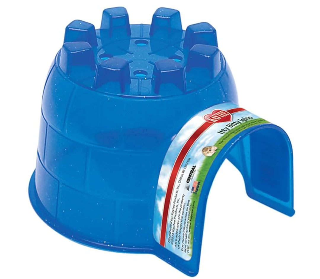 Kaytee Igloo Habitat Hideout For Pet Rabbits, Ferrets, Guinea Pigs, and Other Small Animals, Giant (Itty Bitty)
