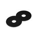 1/4 x 1-1/4'' (50 Pack) Black Oxide Stainless Steel Fender Washers, 1-1/4'' OD, (18-8) 304 Stainless Steel Metal Repair Washers for Screws and Bolts