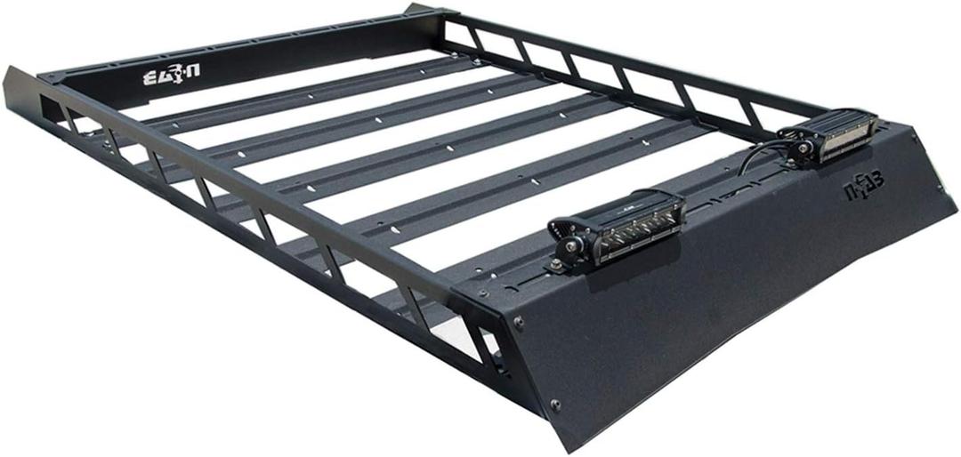 RealTruck Modular Roof Rack for Toyota 4Runner | Aluminum, Textured Black, Aerodynamic Design | T102MRF | Fits 2010-2023 Toyota 4Runner SUV