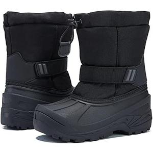 MORENDL Kids' Snow Boots Insulated Waterproof Fur Lined Warm Anti-Slip Winter Shoes for Boys and Girls Outdoor Walking(Toddler/Little Kid)1