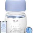 LEVOIT Humidifiers for Bedroom Baby, Sprout Evaporative with Dual Filters for Air & Water, Separate Sensor, Adjustable No Blue Nightlight, Auto Dry, Smart Control & Alexa, Auto Mode, 3.8L Tank for 36H (White)