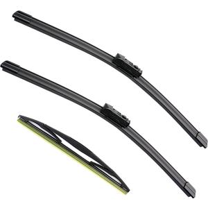 3 Factory Wiper Blade Replacement for Subaru Impreza 2017-2020 2021 2022 2023 Crosstrek 2018-2021 2022 2023 Original Equipment Windshield Wiper Blades Set - 26"/16"/12"(Set of 3) Top Lock