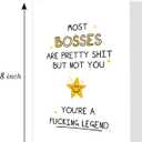 5 x Ogeby Funny Boss Day Card Gifts for Her Him, Happy Boss's Day Card for Boss Women Men, Boss Appreciation Card for Manager Leader, Boss Day Card from Group Employee, Humorous Retirement Card for Boss (legend)