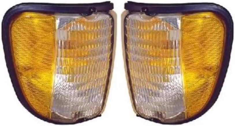 For Ford Econoline Van Parking/Signal Marker Light Assembly Unit 1992-2003 Pair Driver and Passenger Side | FO2520122 | FO2521122 | F2UZ 13201 A
