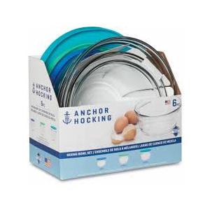 Anchor Hocking Mixing Bowl Set 6PC
