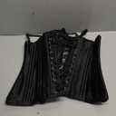 Corset Tops for Women Lace Up Overbust Corset Bustier Halloween Costume Strapless Sexy Going Out Crop Top Tank Size M