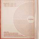 Silicone Pastry Mat 36x24 Inch Nonstick Baking Mat -Perfect for Dough, Pastry, Dough Rolling, Kneading Board, Pie Crust, Fondant, Pasta/Pizza, Kitchen Counter Mat (Red)