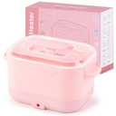 Silicone Wax Warmer for Hair Removal, Foldable Waxing Heater Machine for Melting Hard Soft Wax Beads, 18.6oz Electric Waxing Kit Silicone Wax Pot - Beginner Friendly, Fast Heating, Easy to Clean