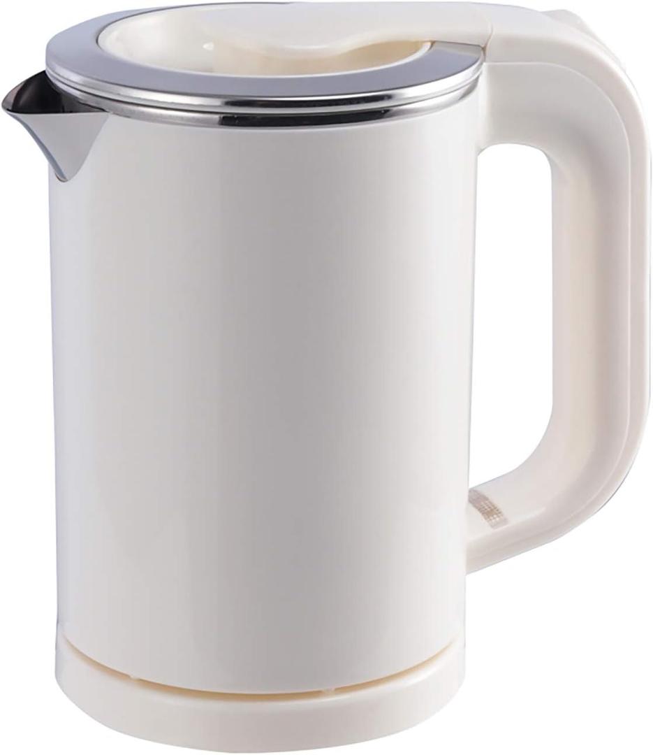 0.5 Liter Portable Electric Kettle, Small Travel Kettle,Water Kettle Travel,mini kettle - Perfect For Traveling Cooking Noodles, Boiling Water, Eggs, Coffee, Tea(White110V)