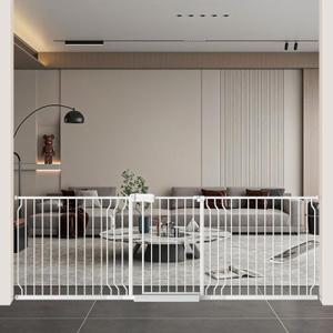 WAOWAO Baby Gate 85.83-95.25" Extra Wide Pressure Mounted Walk Through Swing Auto Close Safety White Metal Toddler Kids Child Dog Pet Puppy for Stairs,Doorways,Kitchen