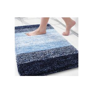 Arotive Microfiber Bathroom Rugs, Shaggy Soft and Absorbent Bath Rug, Non-Slip, Thick Plush Machine Washable Dry Bath Mats for Bathroom, Tub and Shower, 24x16, Blue, Rectangular