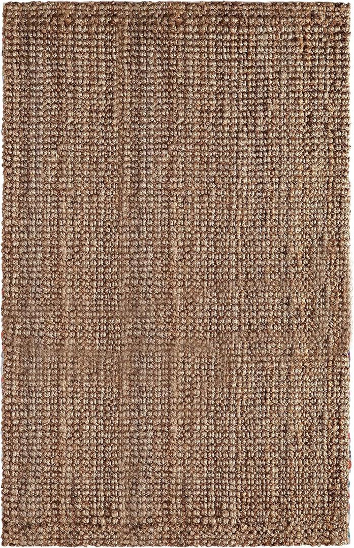 Handspun Jute Area Rug – Premium Reversible Natural 4x6 ft Rug