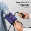 Professional Aneroid Sphygmomanometer, Blood Pressure Cuff Manual, Precision Copper & Brass Movement, Medical-Grade Reinforced PVC Tubing, Ideal for Doctors, Nurses, and Students (Blue)