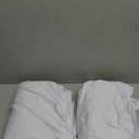 Cocktail Table Covers - 2 Pack 24"x 43" White Cocktail Table Tablecloth with Natural Wavy Round Skirt for Bar Wedding Party Banquet