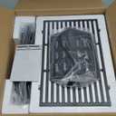 QuliMetal Grill Parts Replacement for Weber Genesis 300 Series, E310, S310, E320, E330, S330, EP310, EP320, EP330 Series Grills with Front-Mounted Control (Weber 7620+7622+7524, Black)