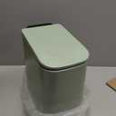 Cesun Small Bathroom Trash Can with Lid Soft Close, Step Pedal, 6 Liter / 1.6 Gallon Stainless Steel Garbage Can with Removable Inner Bucket, Anti-Fingerprint Finish (Matt Green)