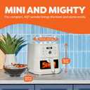 Instant Pot 4Qt VORTEX 6-in-1 Mini Air Fryer, Custom Program Options, Air Fry, Broil, Roast, Dehydrate, Bake, Reheat, Sea Salt, 4 Quarts