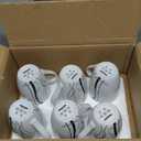 VEWEET Ceramic Coffee Mugs Set of 6, 11 OZ Coffee Cups Set with Handle, White Mugs Set Porcelain Cup Set for Kitchen, Microwave Dishwasher Safe, Series Fiona