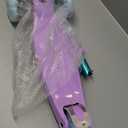 3 Wheel Scooter for Kids Ages 6-12,Kids Scooter with Light Up Wheels, Sturdy Deck Design, and 4 Height Adjustable Suitable for Kids Ages 3-12 (Purple)
