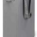 efluky Slim Laundry Basket, Narrow Laundry Hamper with Handles, Collapsible Dirty Clothes Hamper, Tall Laundry Bin for Laundry Room, Dorm and Bedroom, 12.7 Gallons(48L) Grey