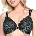 Glamorise Women's Wonderwire Front-closure Bra Underwire #1245 34DD