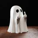 Halloween Ghost Figurine, Spooky Cute Ghost Ornaments for Home, Desk, Party Decor, Halloween Statue Indoor & Porch Decor (Cute Ghost)
