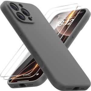 FlyReal Magnetic for iPhone 16 Pro Max Case, Compatible with MagSafe, (Integrated Silicone Camera Control Button & Camera Protection) +Screen Protectors, Microfiber Lining Case 6.9", Space Gray