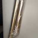 Ivilon Drapery Window Curtain Rod - End Cap Style Design 1 Inch Pole. 72 to 144 Inch Color Warm Gold