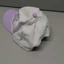 Newbachton Two-Toned Embroidered Literally Just A Girl Baseball Cap,Y2K Hat,White/Light Purple