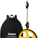 Zozen Measuring Wheel in Feet and Inches, Mechanical/Double Collapsible/One Key to Reset/Kickstand to Keep Stand/Starting Point Arrow and Cloth Carrying Bag, 0-9,999 Ft Measure Wheel, 12Inch