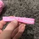 50 Pack Breast Cancer Awareness Pink Ribbon Bracelets Hope Faith Strength Courage Inspiring Wristbands