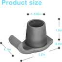 Dotday 4 Pack Walker Skis Glides for Folding Walkers, Essentials Universal Walker Accessories for Seniors, Mobility Aid Accessory for Seniors (Gray)