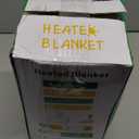 Electric Blanket Heated Throw, Soft Flannel 50"x60" Plaid Heating Blanket with 8 Hours Auto Off 10 Fast Heating Levels Machine Washable Sherpa Heated Blanket with Overheating Protection